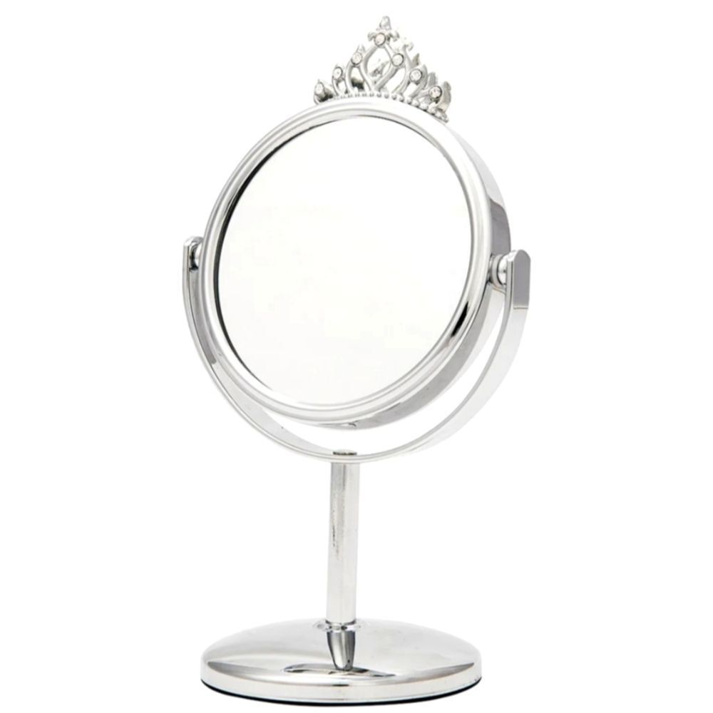 Danielle Creations Ultra Vue 5X Crown Midi Mirror- Silver
